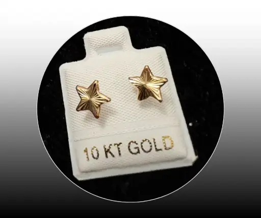 Broquel_Oro 10K_ Estrellas_diseño lineal