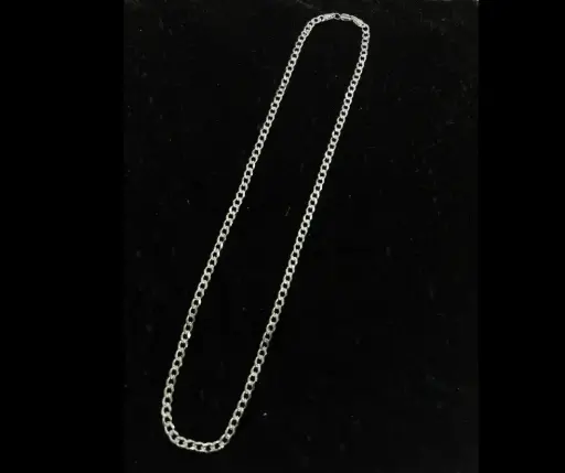 Cadena_Tejido_ Cubano/Barbada_ Diamantada_ 5 mm_ 65 cm (Grueso)(Abierto)