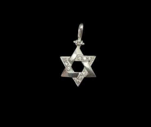 Estrella de David_circonia incrustada_2 cm