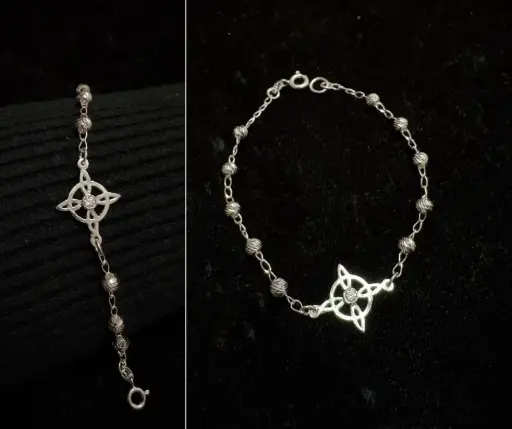 Pulsera bola azucarada Nudo de Bruja